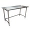 Bk Resources Stainless Steel Work Table Flat Top With Open Base 60"Wx24"D VTTOB-6024 - alternate 1